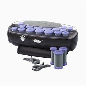 Conair Infiniti Pro Flocked Ceramic Hot Rollers Like New With Clips Orig Box 20